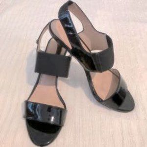Black Patent Leather Stiletto Heels